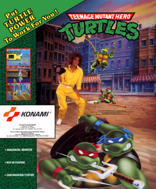 Teenage Mutant Hero Turtles (UK 2 Players) Game Cover